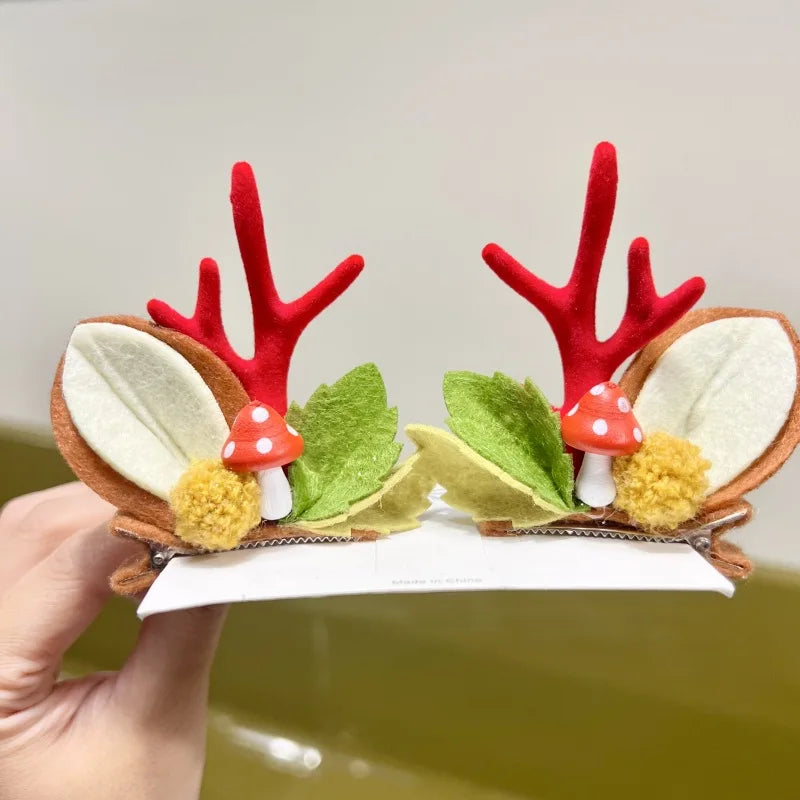 Kawaii Christmas Ear Hair Clip