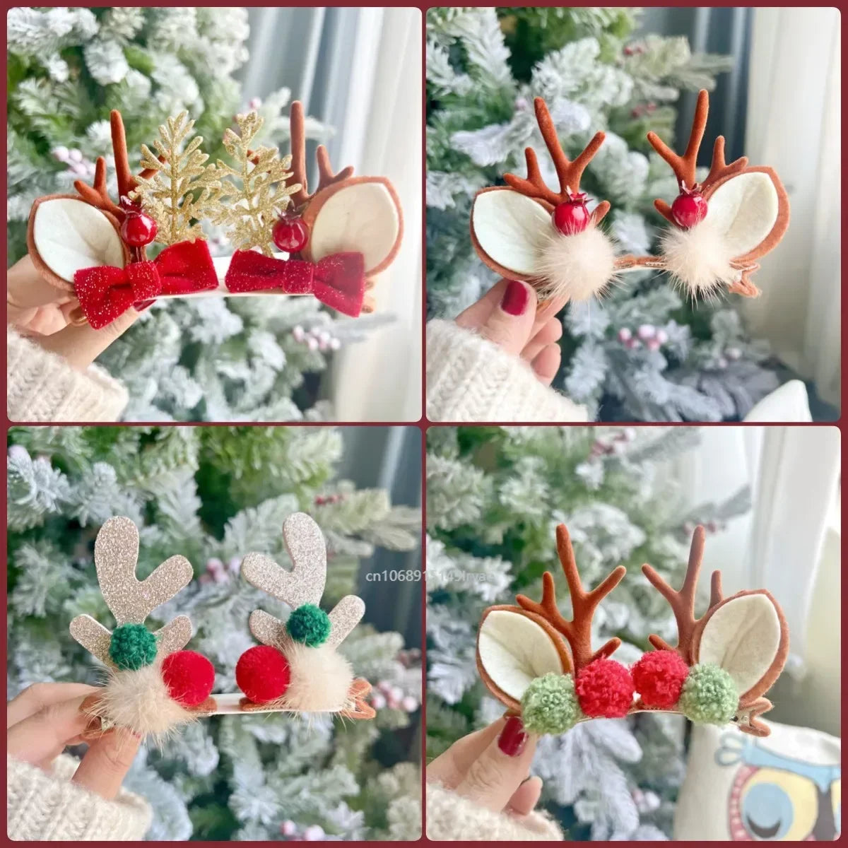 Kawaii Christmas Ear Hair Clip