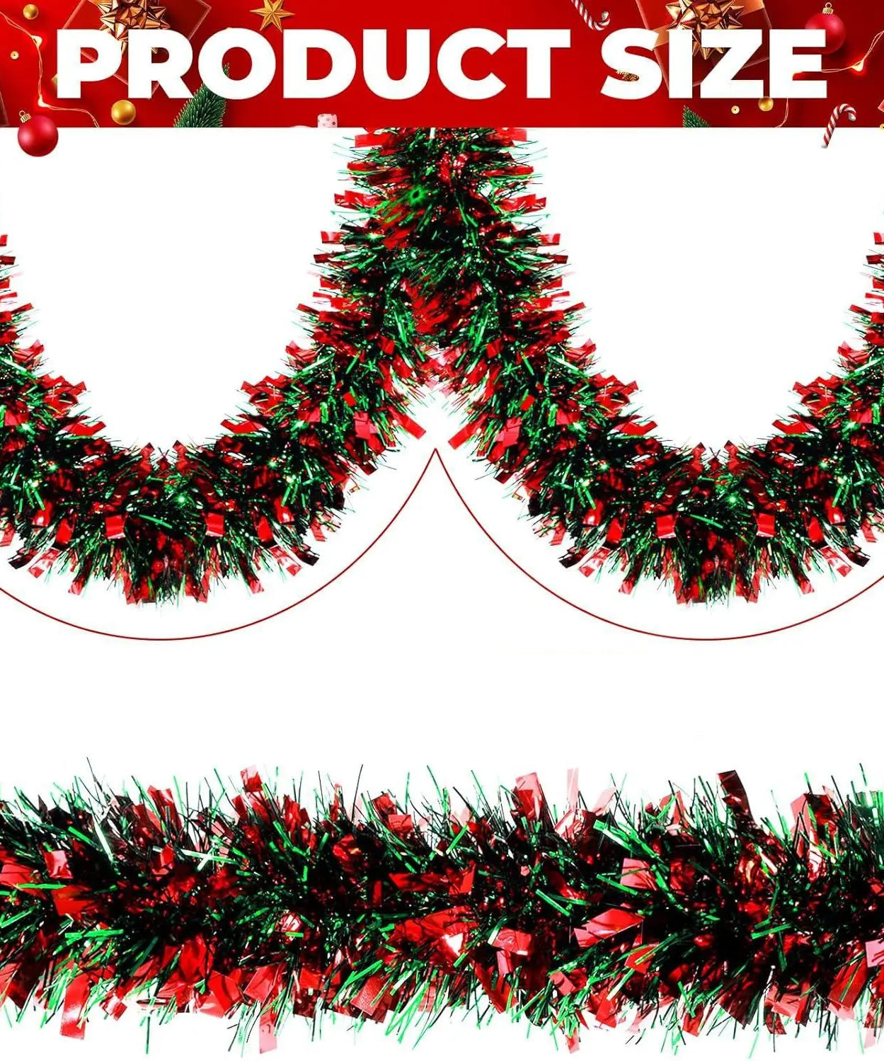 Christmas Snowflake Tinsel