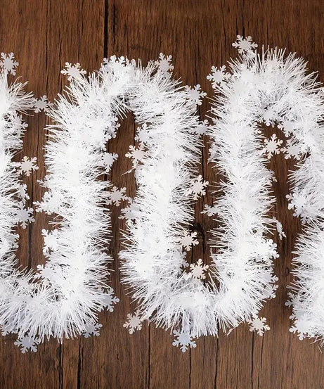 Christmas Snowflake Tinsel