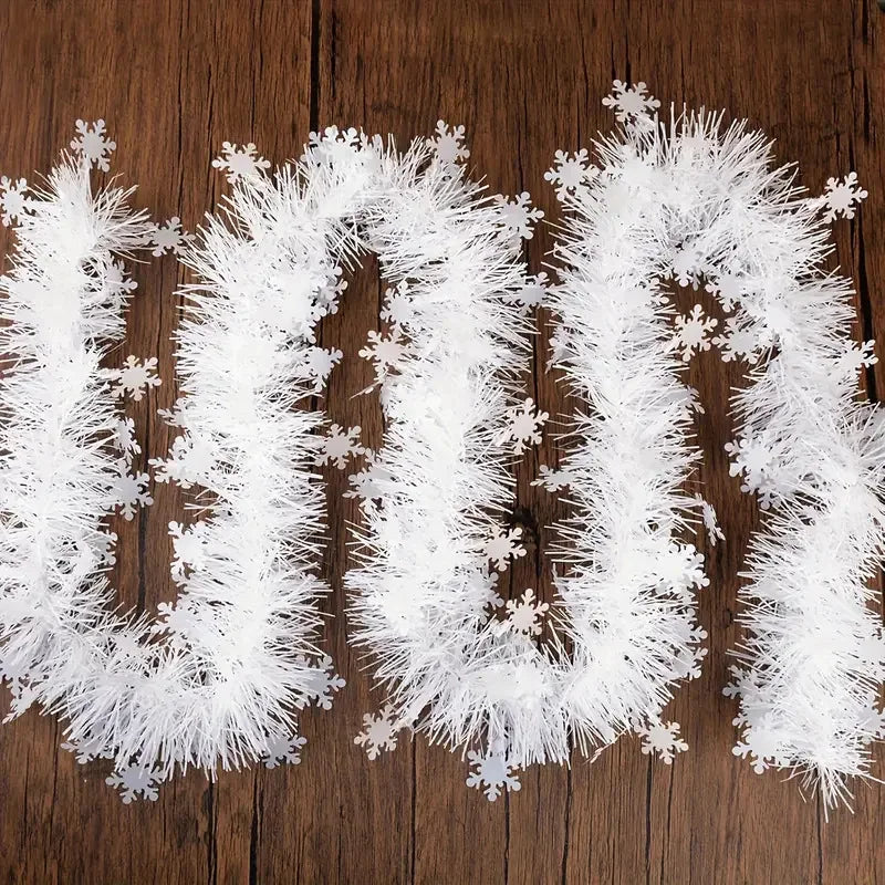 Christmas Snowflake Tinsel