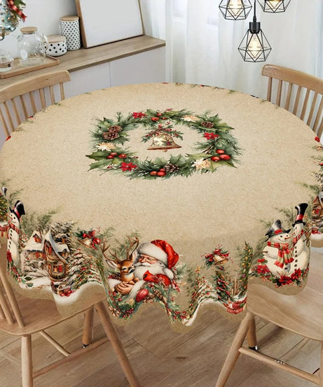 Vintage Christmas Tablecloth