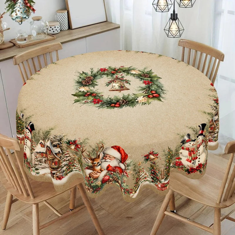 Vintage Christmas Tablecloth
