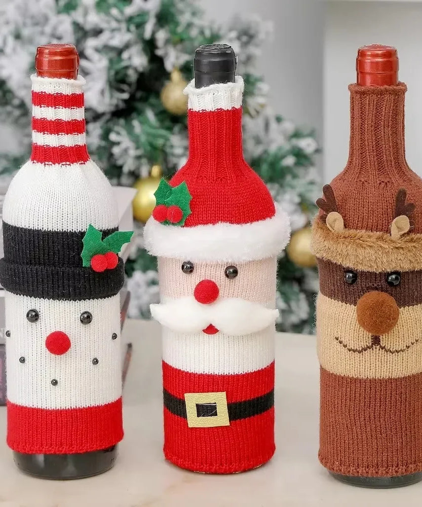 Christmas Wine Bottle Cover