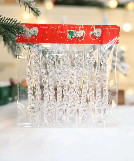 Crystal Clear Christmas Tree Ornaments