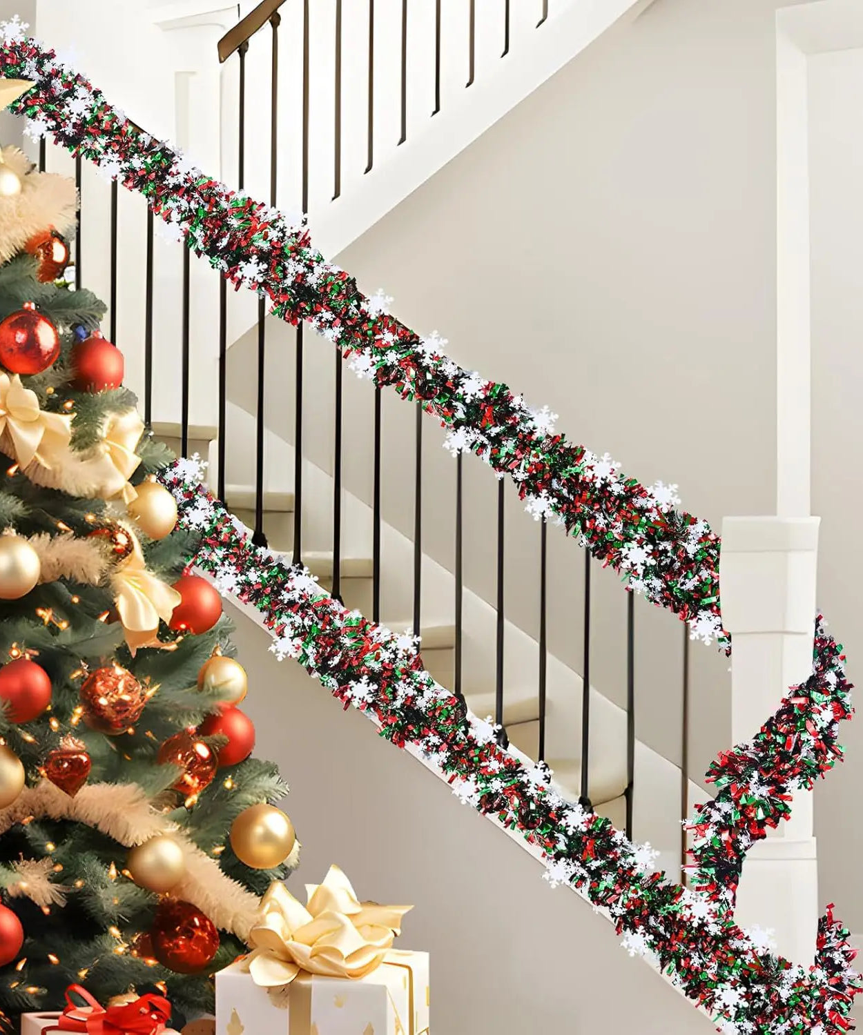 Christmas Snowflake Tinsel