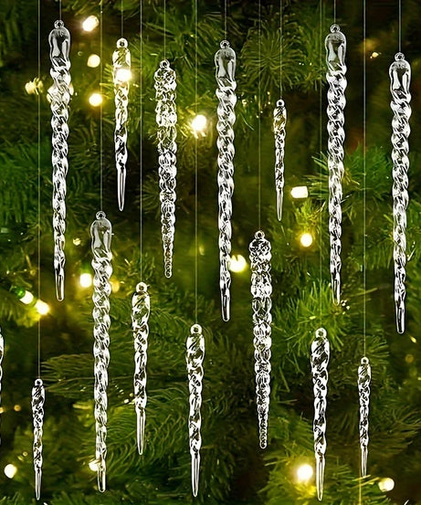 Crystal Clear Christmas Tree Ornaments