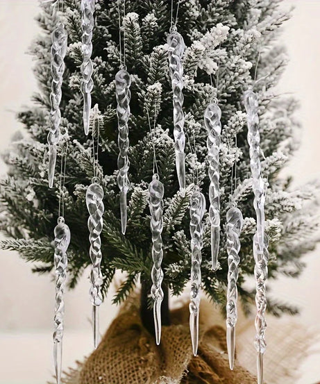 Crystal Clear Christmas Tree Ornaments