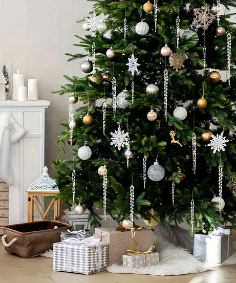 Crystal Clear Christmas Tree Ornaments