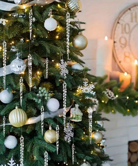 Crystal Clear Christmas Tree Ornaments