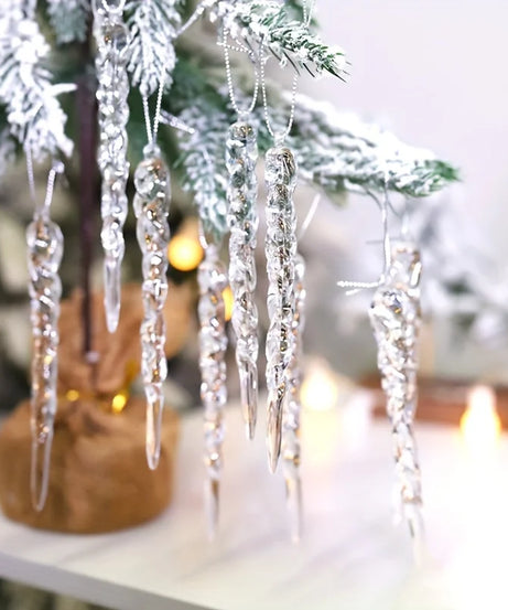 Crystal Clear Christmas Tree Ornaments
