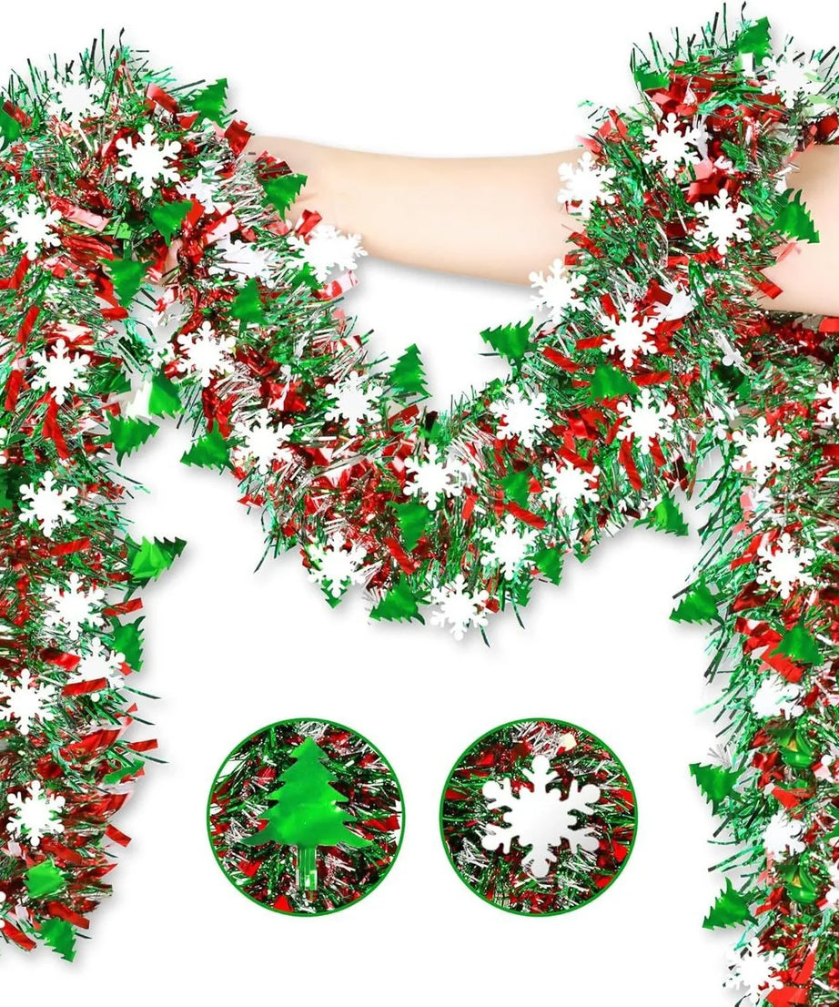 Christmas Snowflake Tinsel