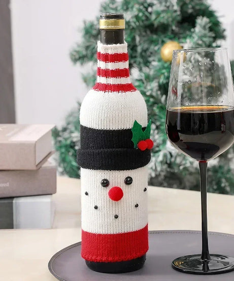Christmas Wine Bottle Cover